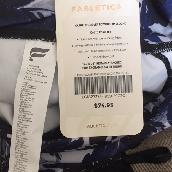 - - Fabletics cashel foldover pure leggings size s - Picture 8 of 9